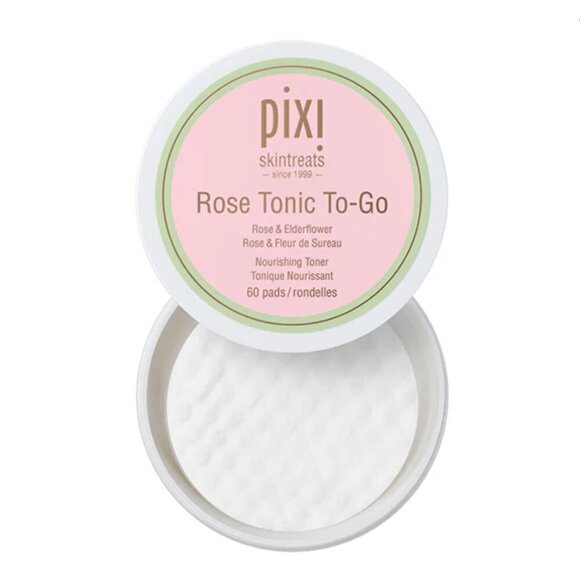 Pixi Skintreats Rose Tonic To-Go Facial Treatment Nourishing Toner Pads - 60ct - Picture 2 of 4